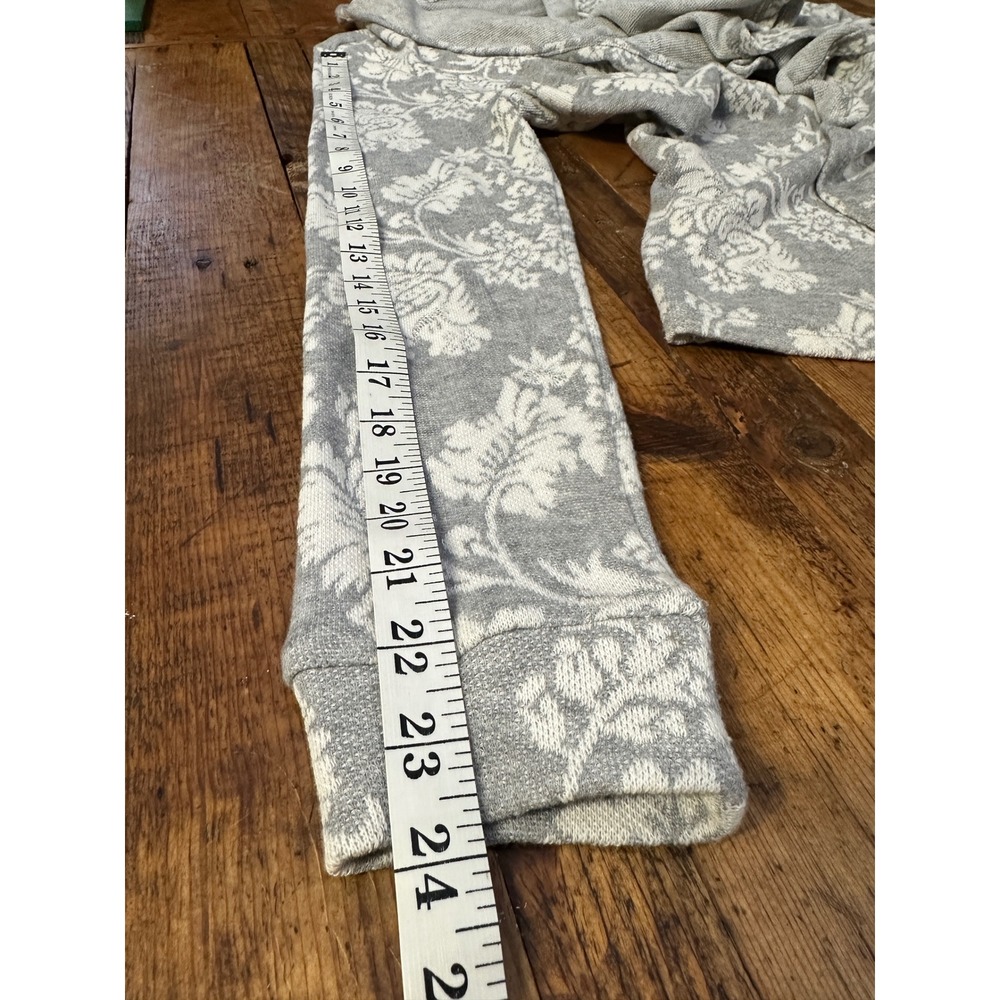 Waterfall Cardigan Womens M Gray Floral Cottagecore Boho Soft Romantic Drape - Picture 5 of 8